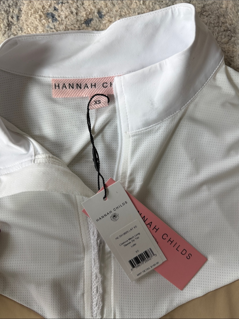 Tan and White Hannah Childs Sun Shirt - Picture 2 of 3